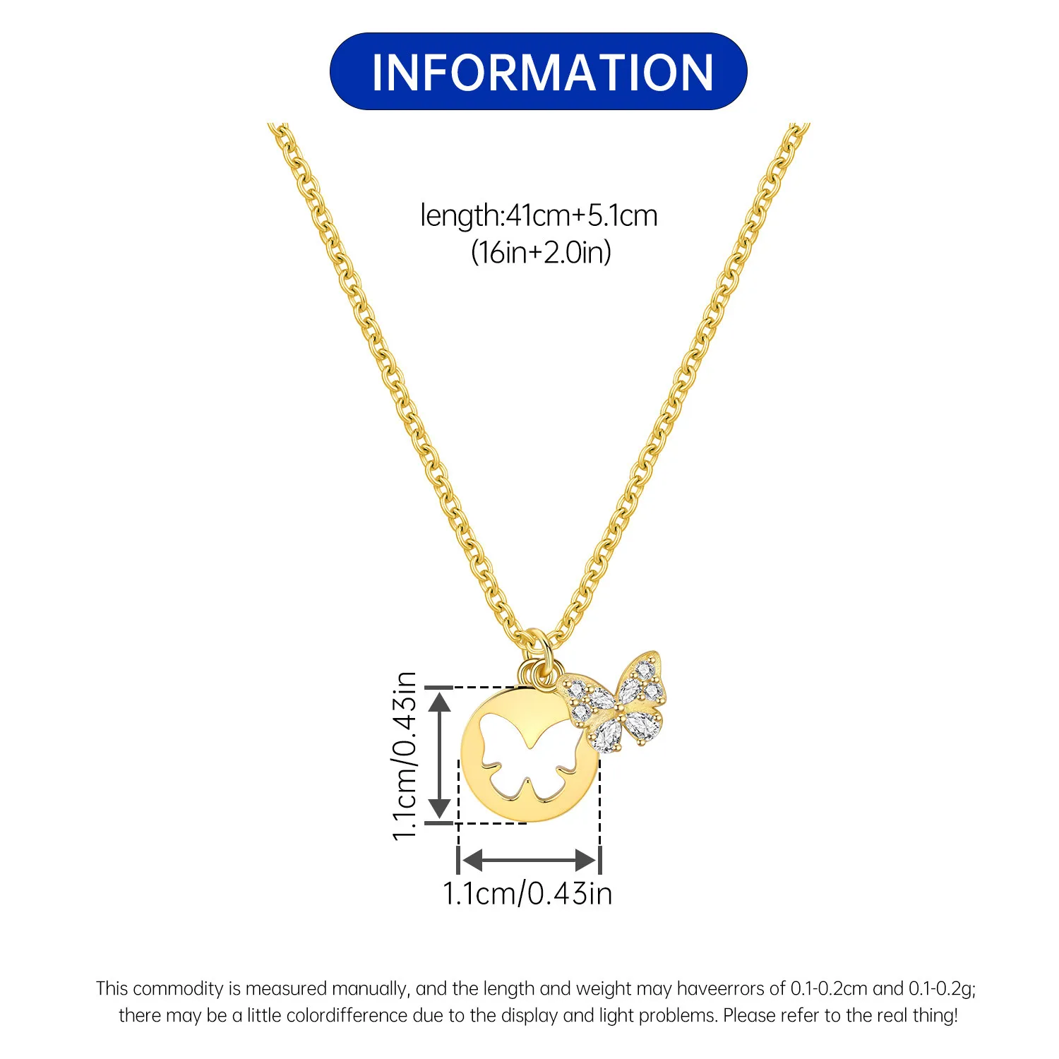 Cycuff S925 الفضة الاسترليني الذهبي تألق فراشة قلادة قلادة للنساء هدايا عيد ميلاد الأزياء والمجوهرات الجميلة