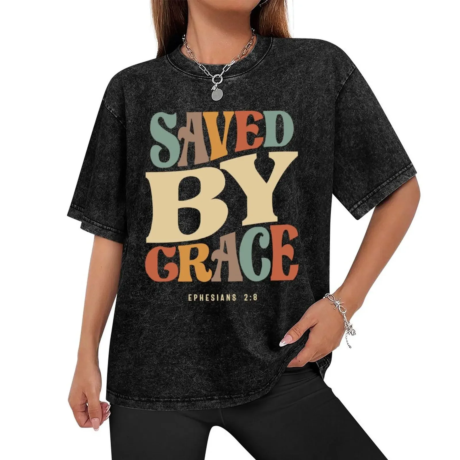 Saved By Grace Ephesians 2:8 Christian Quote T-Shirt essential t shirt vintage anime shirt t shirts for men