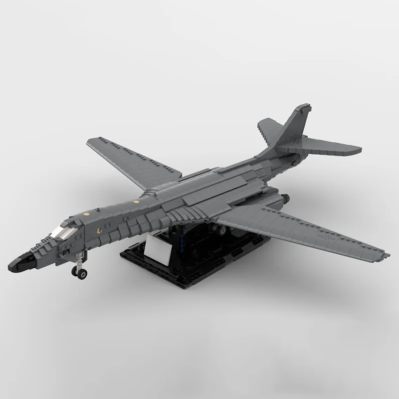 

1544PCS 1/72 Scale B-1B Lancer Strategic Bomber Model Moc DIY Education Model Building Blocks Military Aircraft Toy