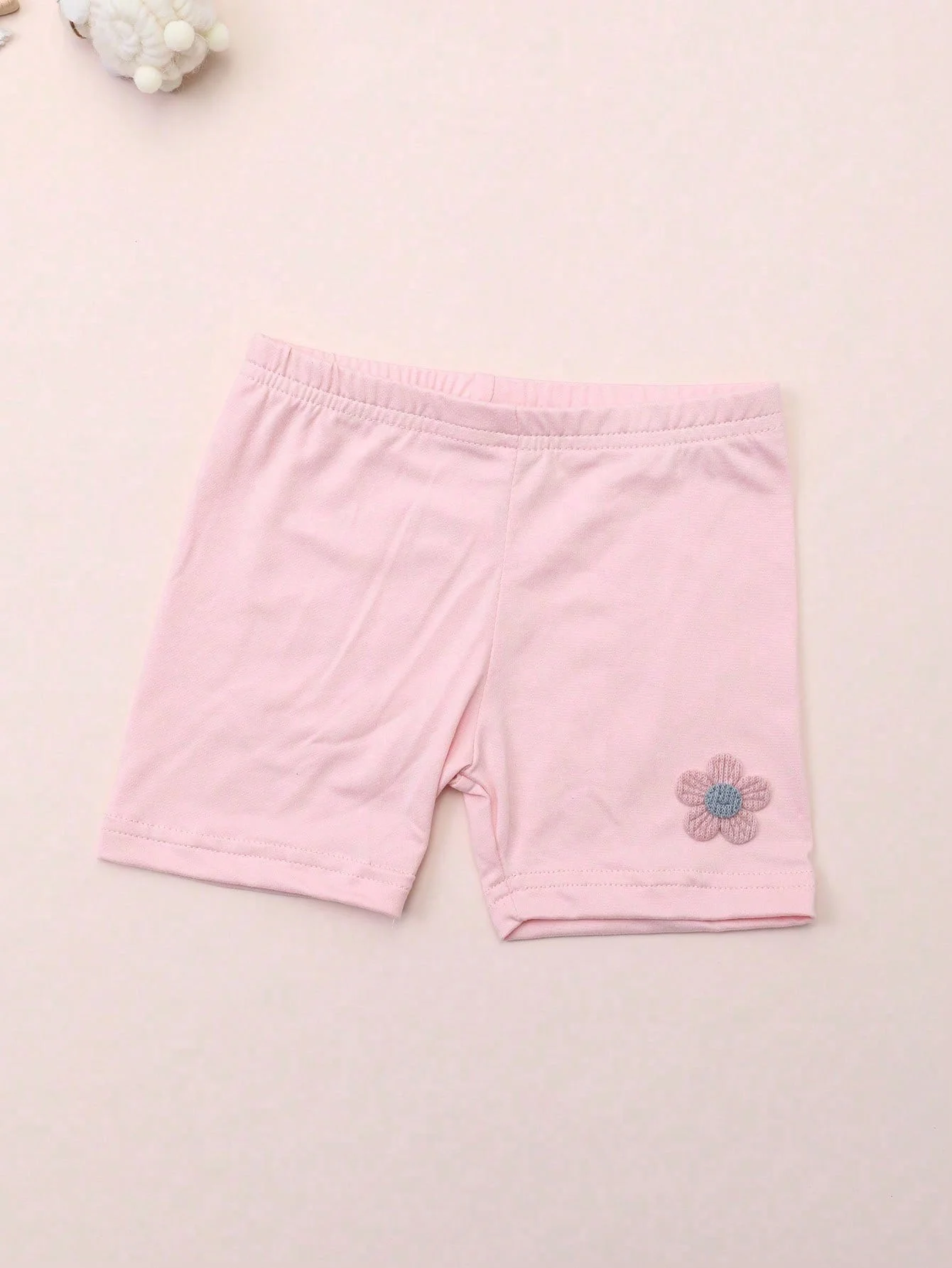 4 Stück Sommer-Leggings mit kleinem Blumenmuster und geradem Bein für Kinder, Sicherheitsshorts für Mädchen, Leggings für Kinder im Alter von 2–12 Jahren, für den täglichen Gebrauch – Detail 10