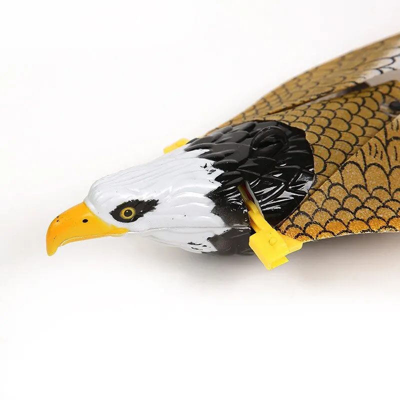 1Pcs Electric Flying Eagle Electronic Pet Toy Rotating Simulation Flying Bird With Light Music