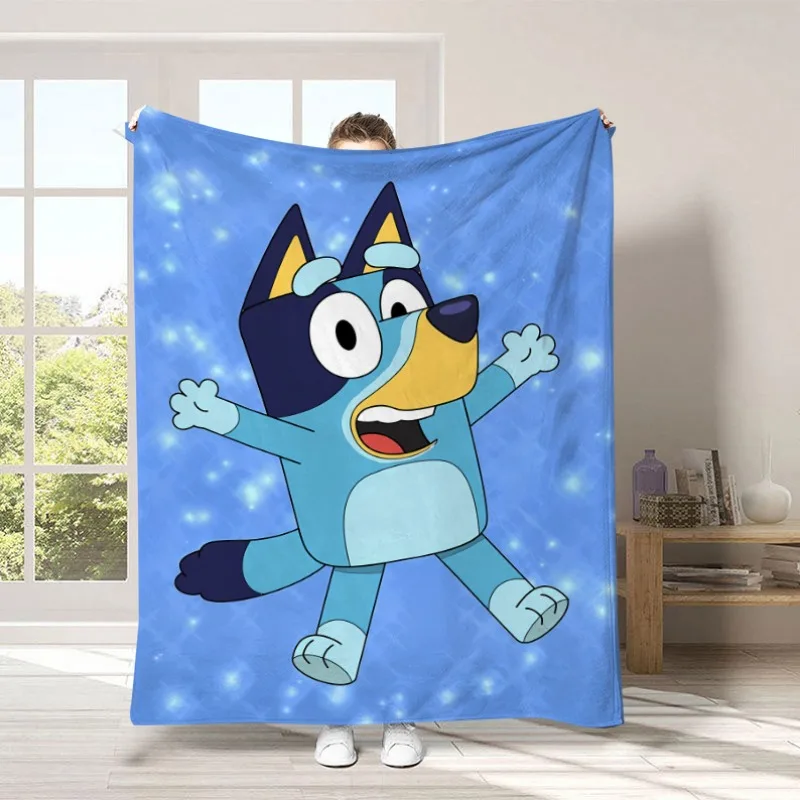 

Новое милое мультяшное голубое одеяло с милым принтом, фланелевое пляжное одеяло на четыре сезона, горячая распродажа