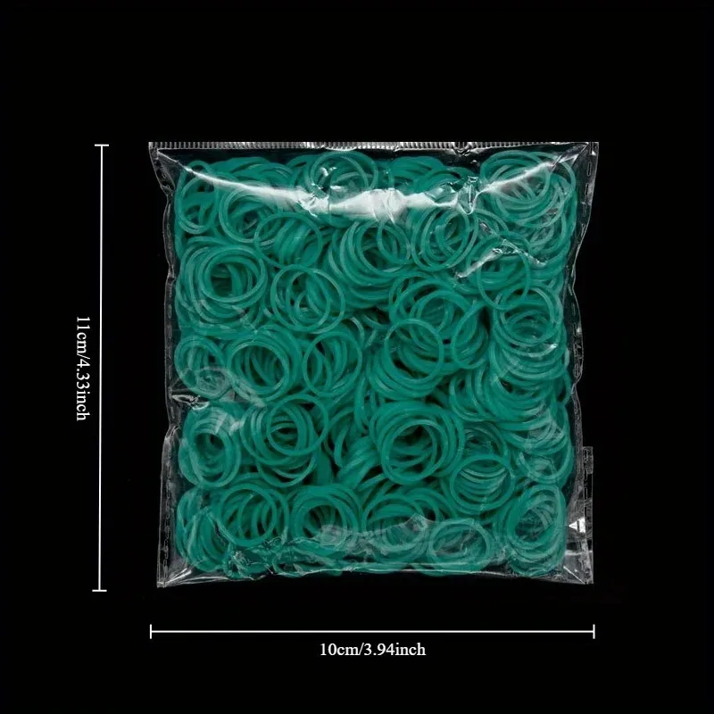 600pcs Colorful Rubber Loom Bands Refill Kit