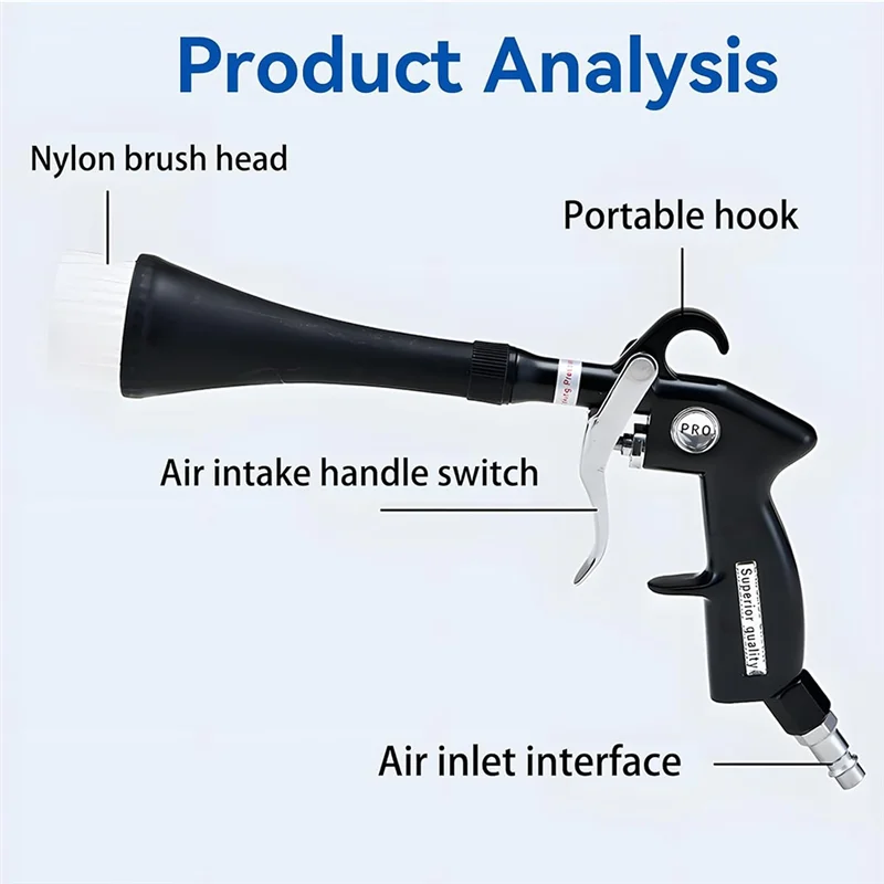 

RMWIN-Tornado Car Cleaning-Gun, Air Dryers,Blowers & Blades, Tornado Air Gun, Tornado Dry Cleaning Gun,Use With Air Compressor