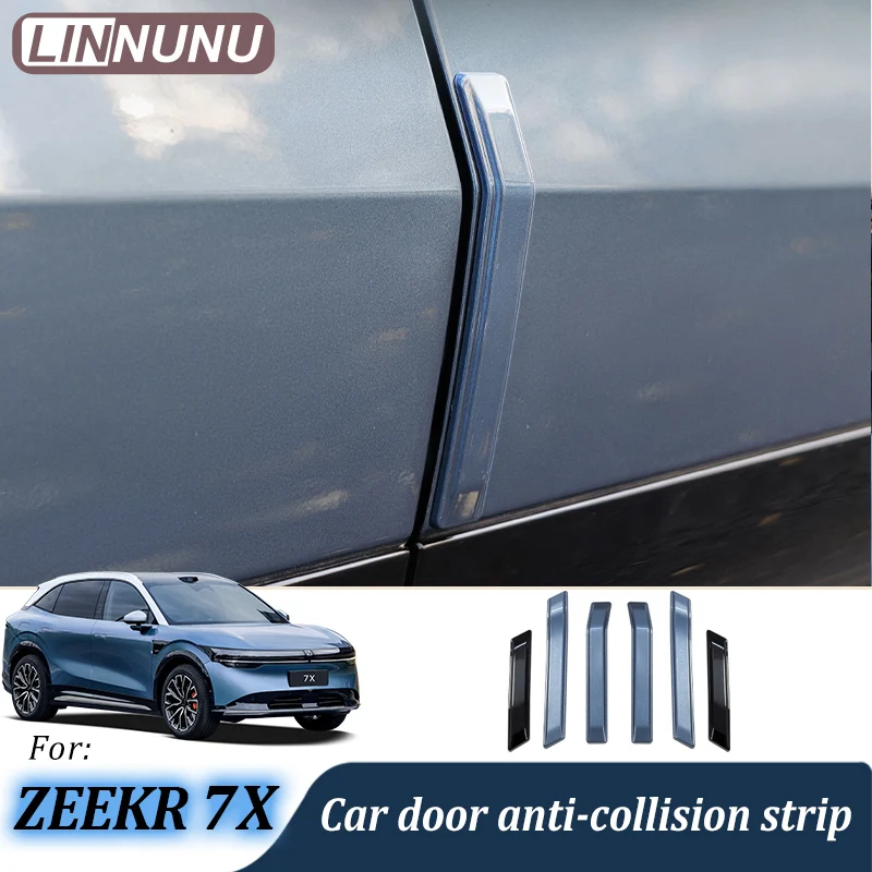 

Linnunu, декоративные наклейки на дверь автомобиля, предотвращающие столкновения, чехол для Zeekr 7X2025, автомобильные внешние аксессуары, защита от царапин