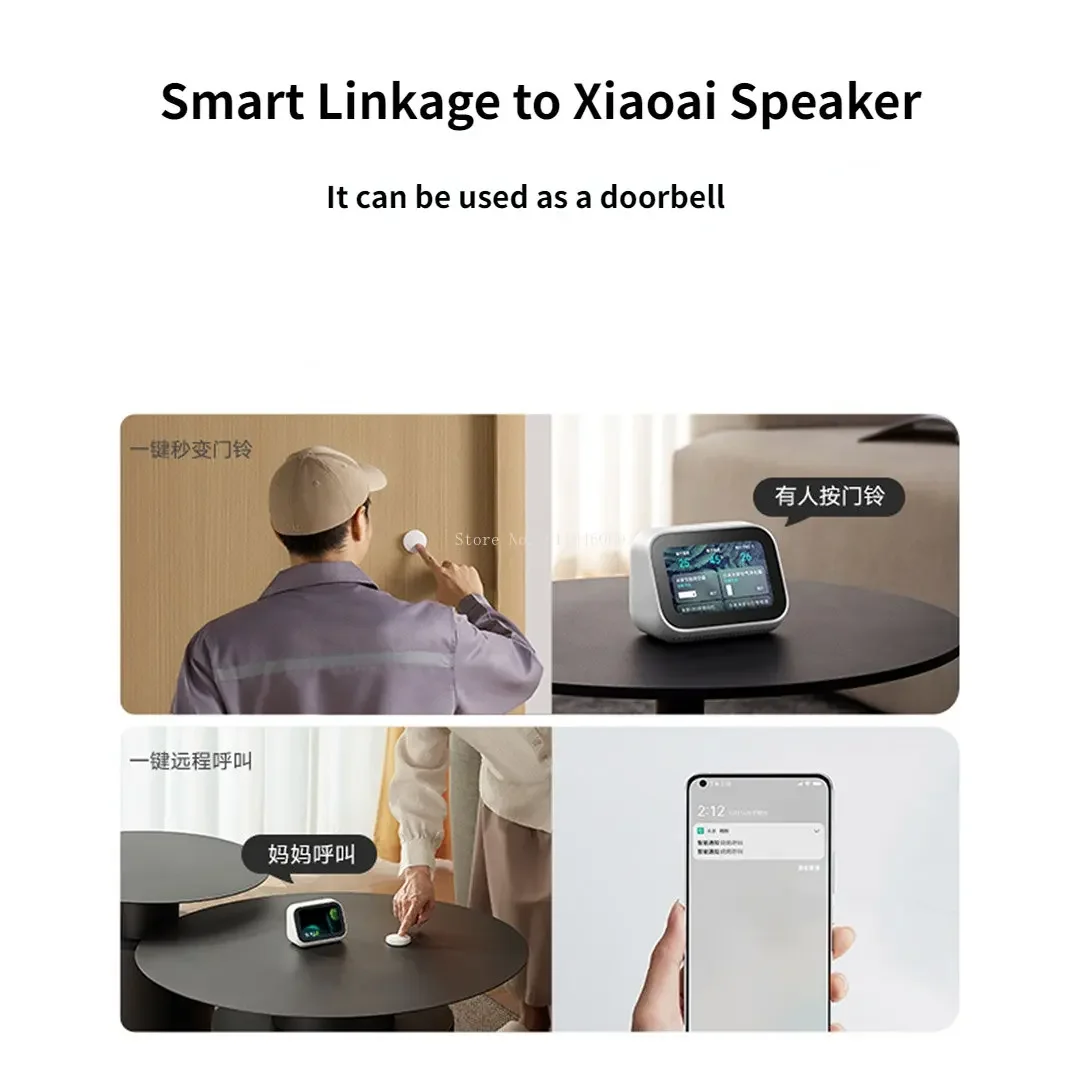 Xiaomi Smart Wireless Switch Bluetooth Version Smart Remote Control Intelligent Switch Use with Gateway Mi Home App Smart Home