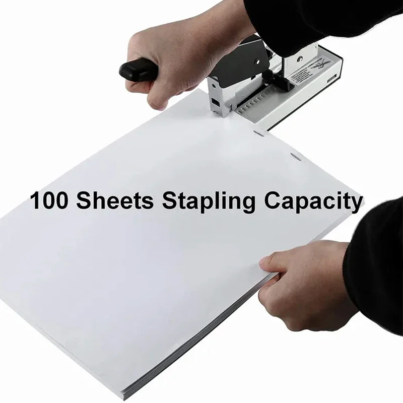 Large Capacity Hand Operated Staples Heavy Huapuda Sheet Paper Duty Binding Large Stapler With 1000 Nails Stapling Bookbinding