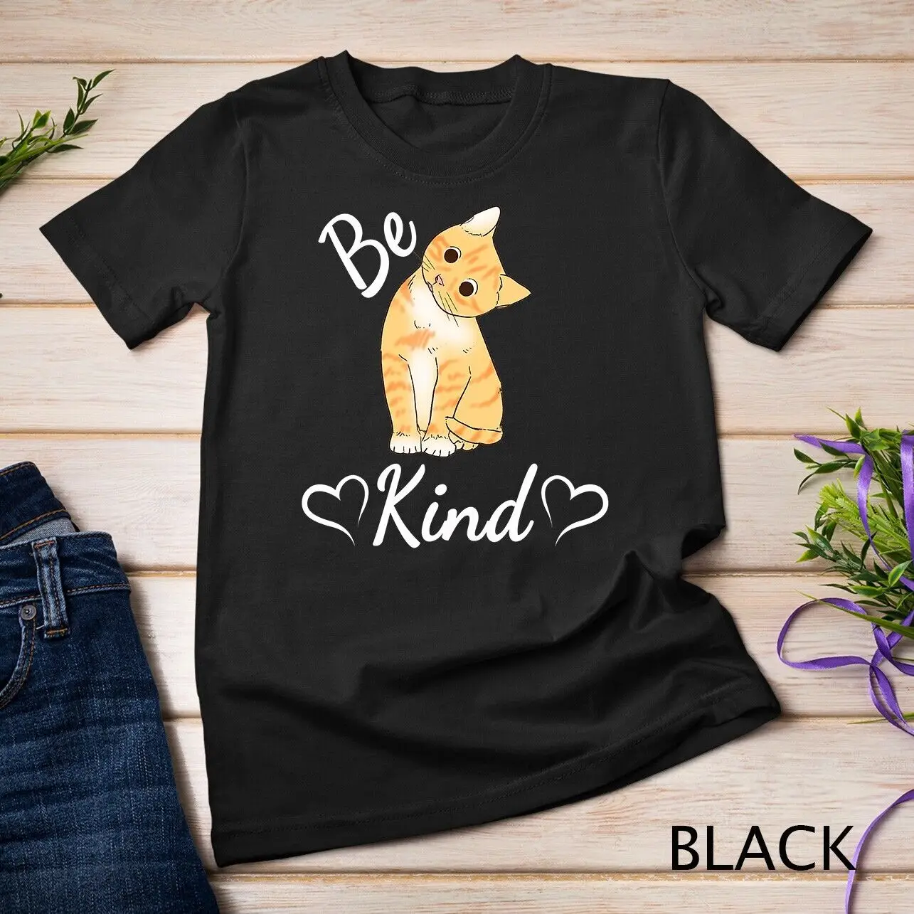 Unity Day Orange Cat Anti Bullying Be Kind gift T-Shirt Unisex T-shirt