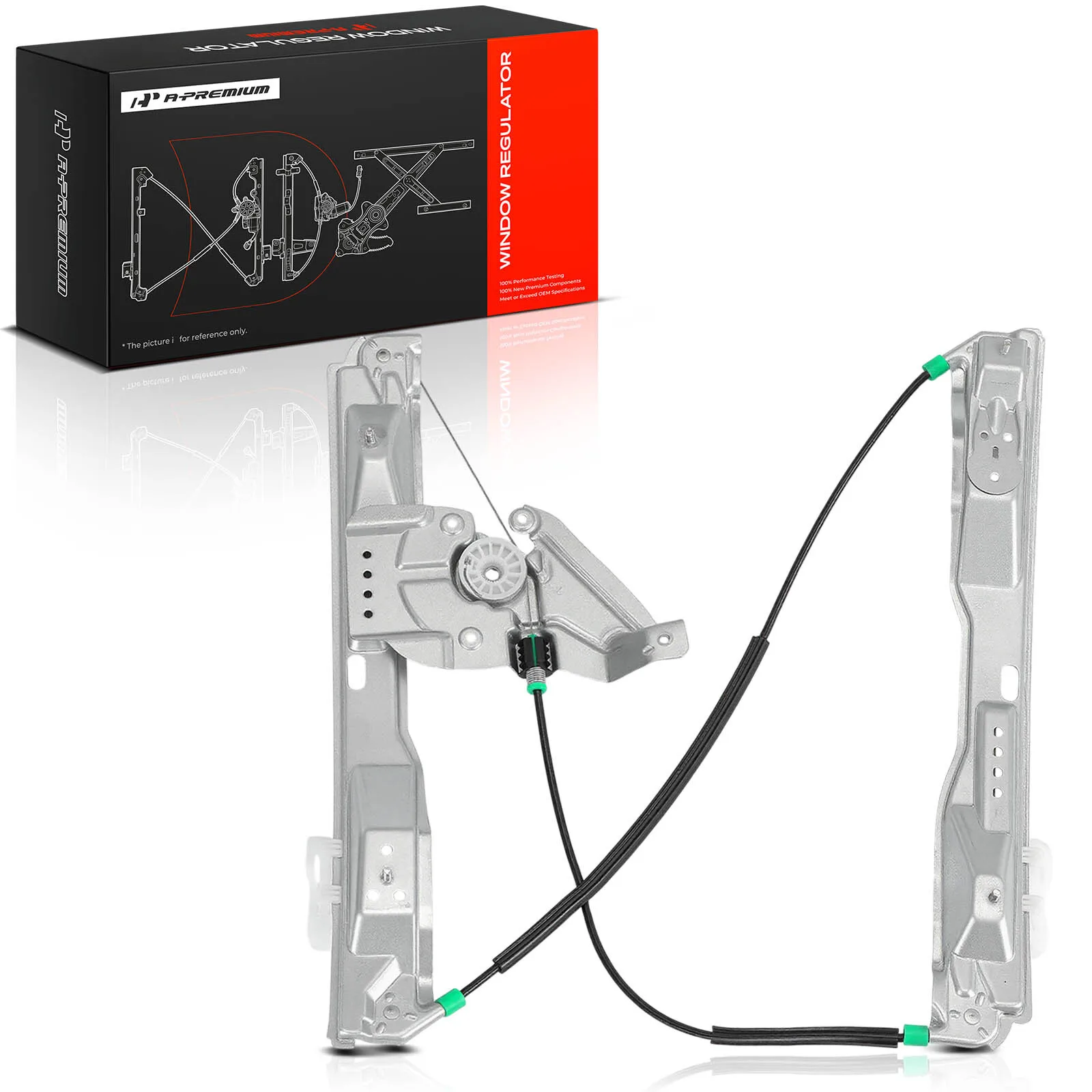 A-Premium Front Driver Side Power Window Regulator for Ford Taurus 2010-2019 Police Interceptor Sedan Lincoln MKS 2009-2016
