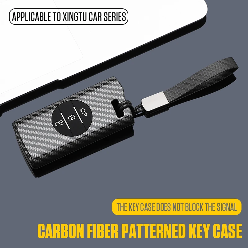 

Чехол для автомобильного ключа из АБС-пластика из углеродного волокна для Chery Tiggo 7 pro 8 Pro Exeed Tiggo 2 3x Arrizo 5 Pro Gx 5x EQ7, аксессуары, брелок