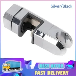 1x15mm-30mm Chrome Shower Head Holder Bathroom Shower Rail Head Bracket Base Adjustable 360° Rotation