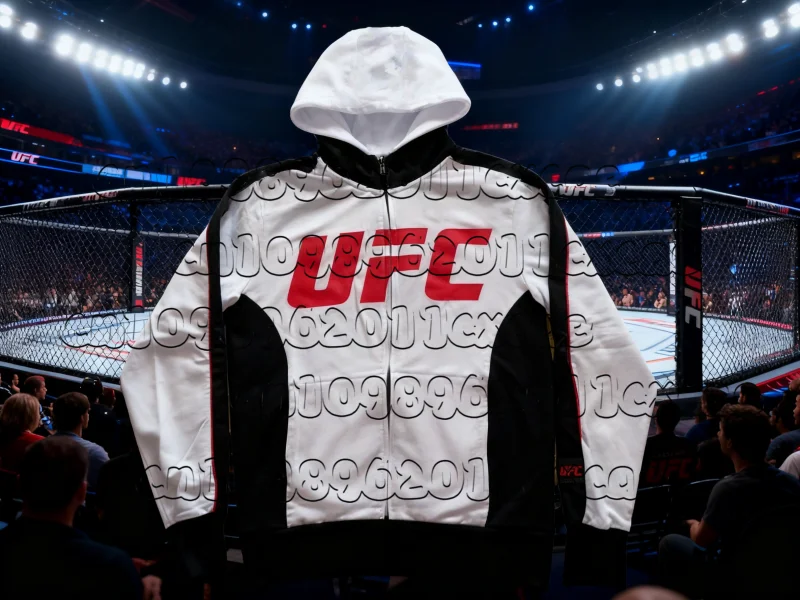 

25/26UFC Уличная функциональная толстовка на молнии с персонализированными элементами событий с принтом и бархатным теплым модным стилем для мужчин и женщин