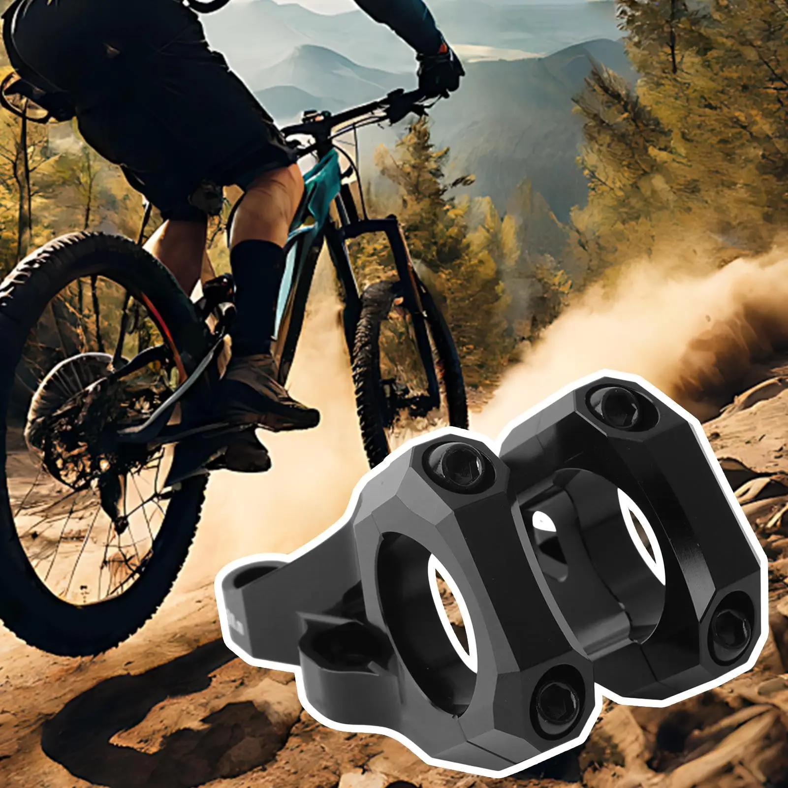 Bicycle Stem Lightweight Split Design Alloy Precision Control For Men Downhill Riding Forest Trail Modifications Direct Mount
