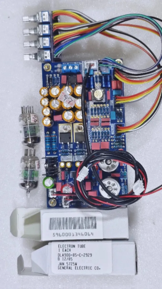 GHXAMP L6 Hi-Fi GE5725 Röhrenvorverstärker Tone Board Eisen versiegelt Operationsverstärker Warm Röhrensound mit Servo-Stromversorgung Dual AC15V – Detail 2