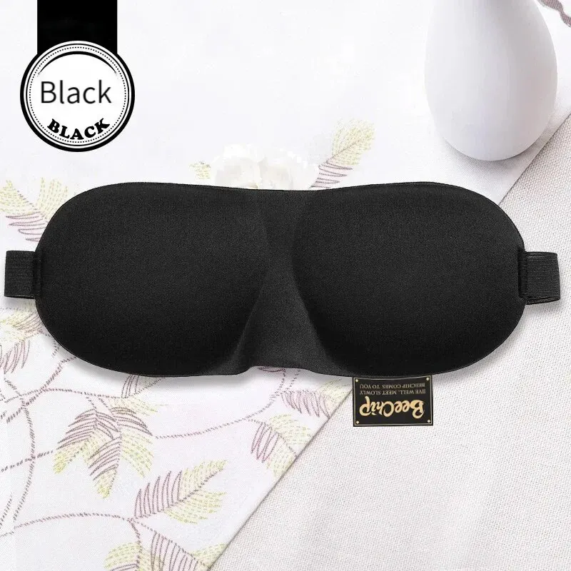 3D Sleep Mask Natural Sleeping Eye Mask Eyeshade Cover Shade Eye Patch Women Men Soft Portable Blindfold Travel Eyepatch 1Pcs images - 6