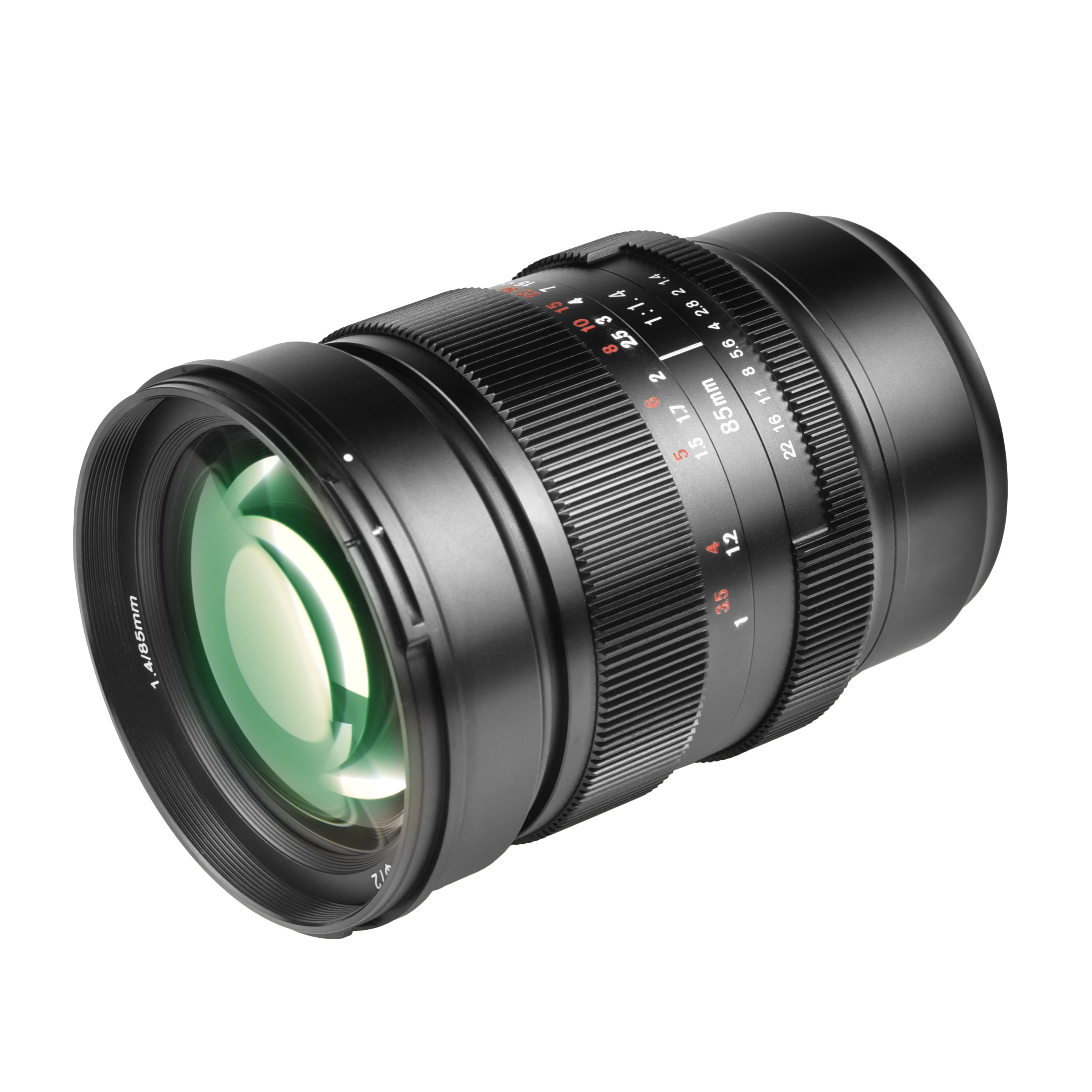 Vlogmagic Metal Body  85mm F1.4 Large Aperture Manual Focus Fixed Full Frame Lens Hood for Sony E  Mount Mirrorless Cameras