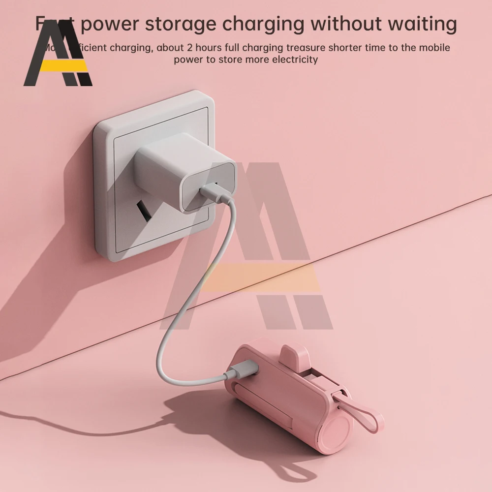 Casing Power Bank portabel Mini, wadah catu daya ponsel tipe C 18650/21700, Bank daya baterai eksternal