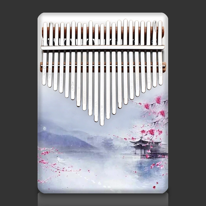 Upgraded 21 Keys Mini Kalimba Thumb Piano with Protective Box Tune Hammer Study Instruction Africa Finger Piano for Male Female