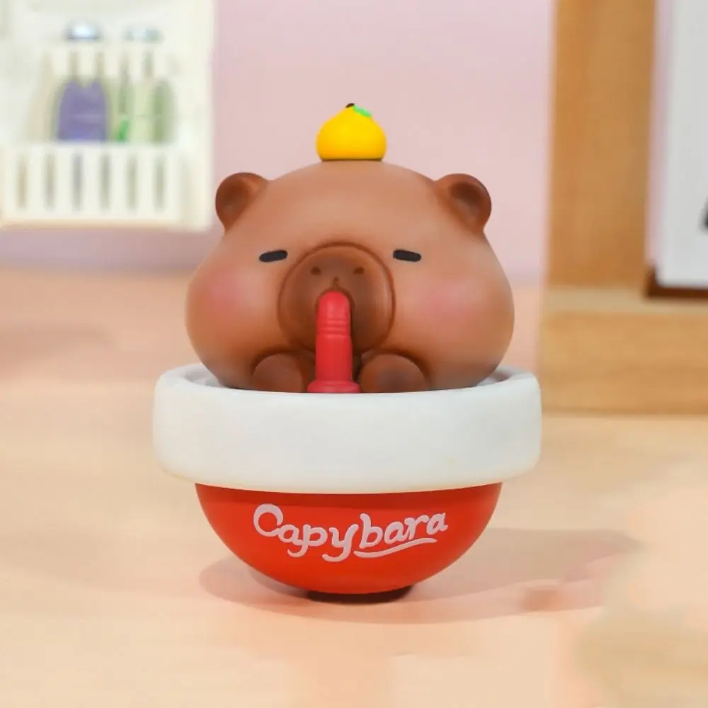เรซิ่น Capybara Tumbler เครื่องประดับ Panda รุ่นกบ Figurine ตกแต่งคอลเลกชันมินิเครื่องดื่มเครื่องดื่มตุ๊กตาเครื่องประดับตกแต่ง