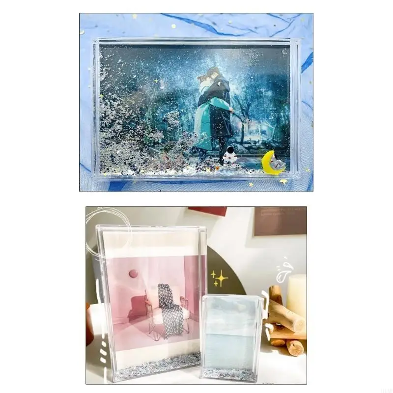 91AF Resin Mold Photo Frame Card Pendant Silicone Mold Casting Epoxy Molds