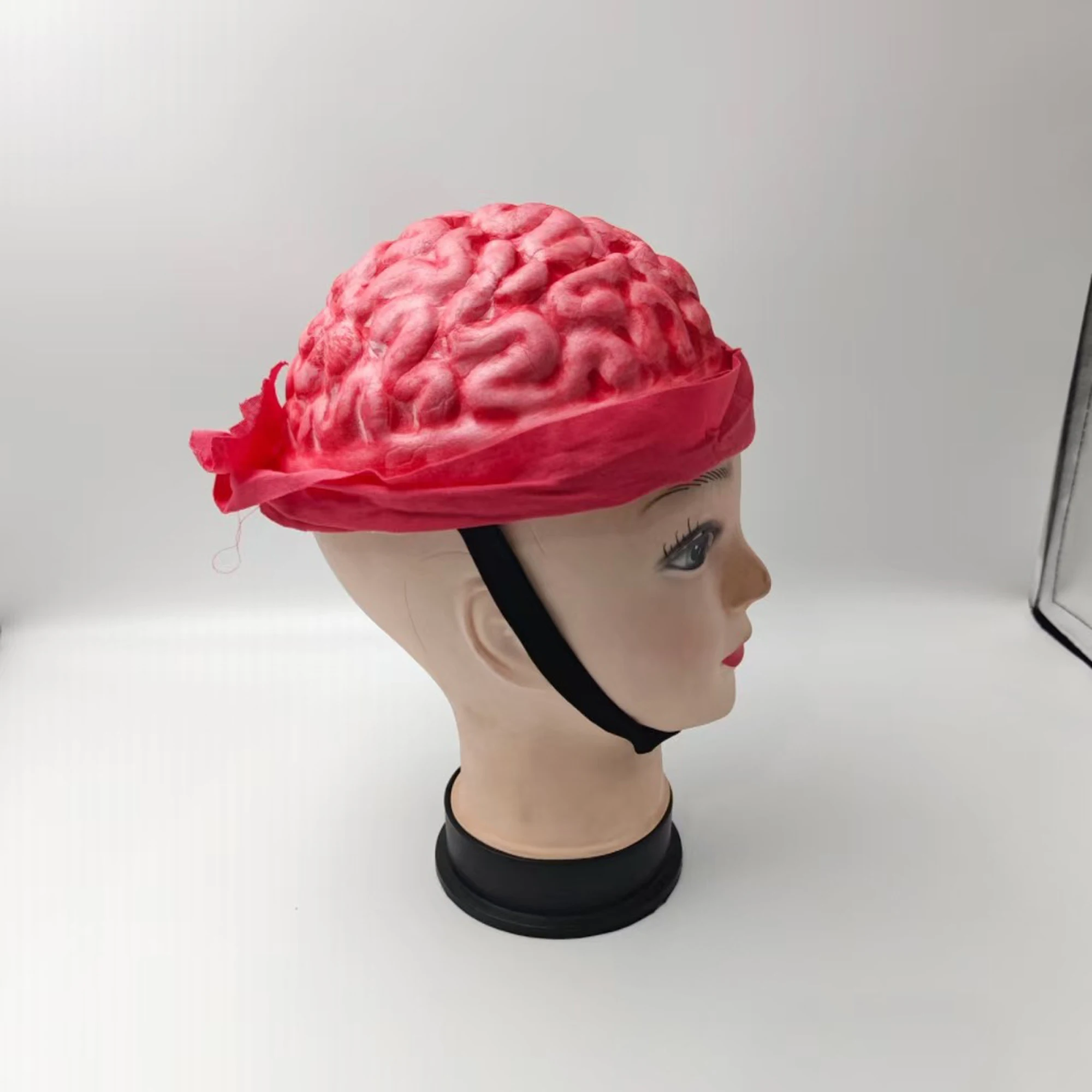 

Creepy Halloween Zombie Brain Hat Scary Bloody Brain Costume Headpiece Horror Party Foam Hat for Cosplay