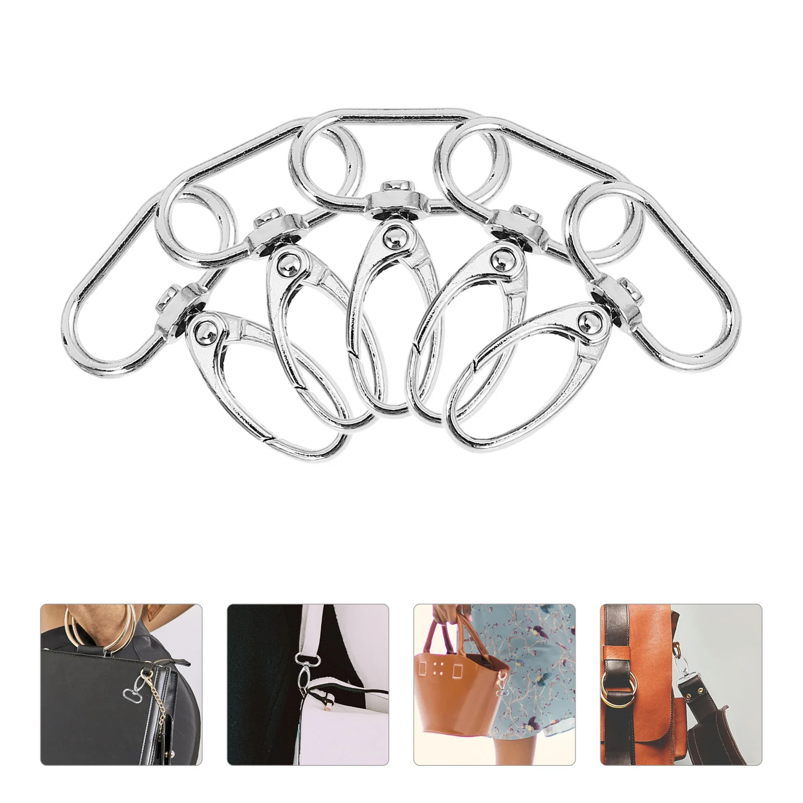 

10pcs 1 Inch Metal Buckles Portable Adjustable D-Ring For Bag Luggage Pet Collar Replacement Slide Buckles Bag Accessories