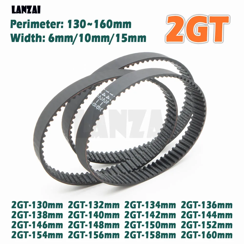 المطاط مؤقت اشتعال حلقة مغلقة 2GT 130 132 134 136 138 140 142 144 146 148 150 152 154 158 160 مللي متر ثلاثية الأبعاد محرك الطابعة نقل #2