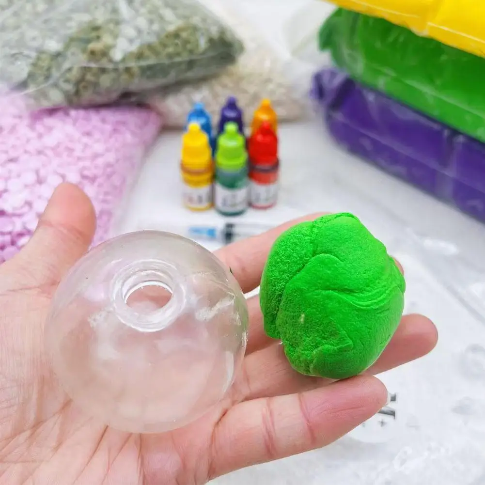 Cápsula Vazia DIY para Brinquedo Squishy Artesanal, Pele de Borracha Macia Transparente para Bola de Maltose, Brinquedo Criativo Antiestresse