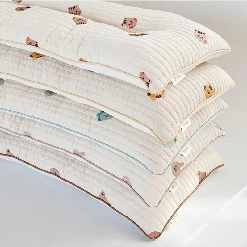 

E06F Korea Toddler Pillow Baby Pillow with Animal Pattern for Sleepings Durable