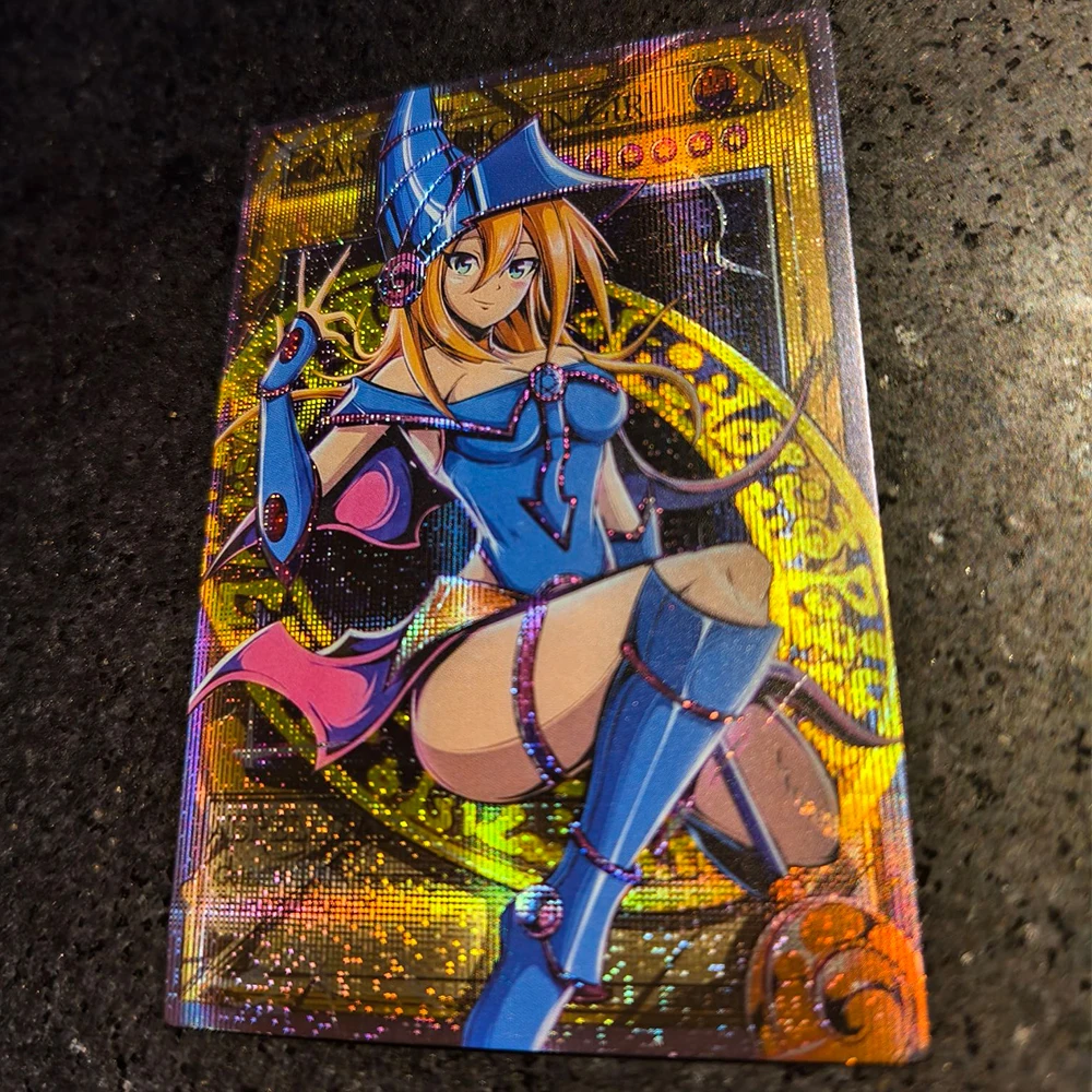 Personajes de anime Yu-Gi-Oh! Tarjeta de colección Xtreme casera DIY de dragón blanco de ojos azules, regalo de cumpleaños y Navidad, juguetes de juego