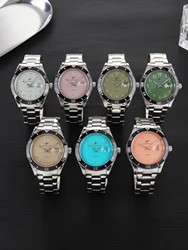 Watch Men Quartz Wristwatches Stainless Steel Band Clock Calendar Business Fashion Sport Men Wristwatch for Festivals Gift