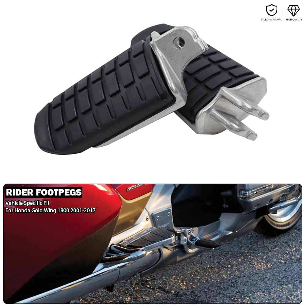 Motorcycle Foot Pegs Rider Footpegs Driver Footboard Front Floorboard Fits For Honda Gold Wing GL 1800 Goldwing GL1800 2001-2017