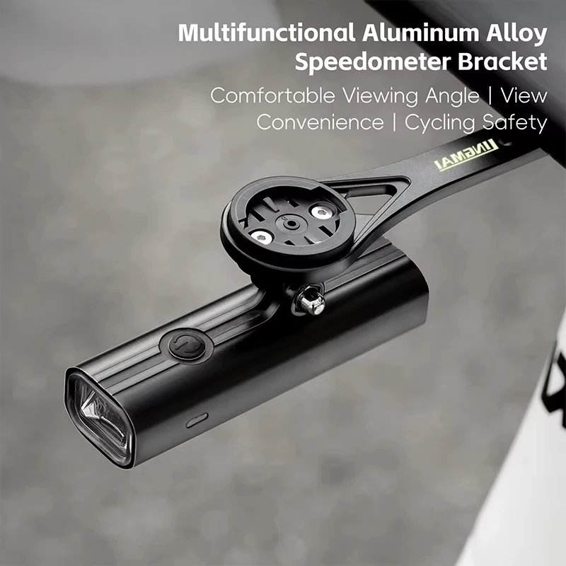 حامل كمبيوتر للدراجة من LINGMAI خفيف الوزن ومتكامل لساعة توقيت لركوب الدراجات وعداد السرعة لـ GARMIN Bryton Wahoo