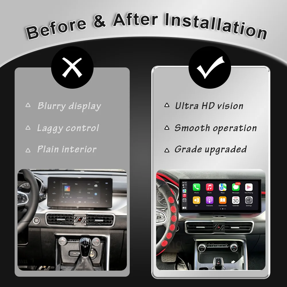 12.3 inch QLED Touch Android 16 BT 4G Wifi GPS CarPlay Auto Multimedia Stereo Head Unit for Geely Coolray 2021-2023 DSP Device