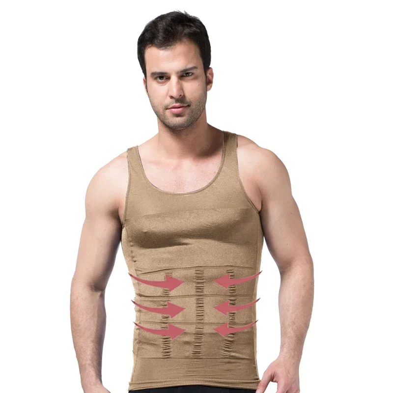 Gilet amincissant pour hommes, Corset, Compression de l\'abdomen, contrôle du ventre, taille fine, sous-vêtements de sport