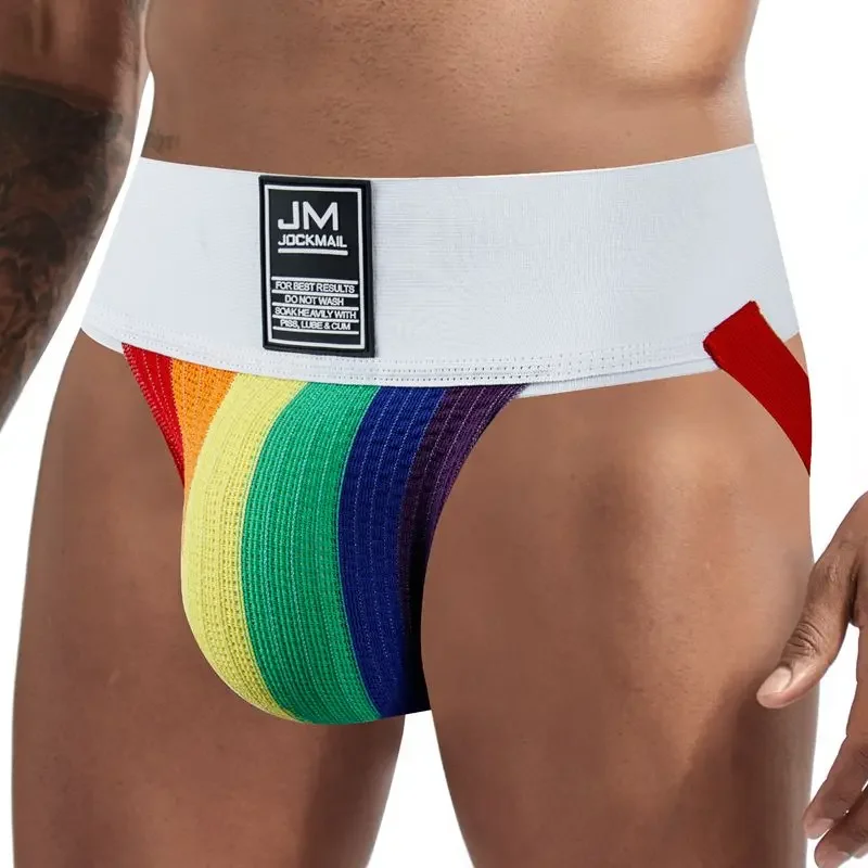 JOCKMAIL Jockstrap, 3 \'pas sportowy zwolennik w/ Stretch pokrowiec siatkowy, sportowe zwolennicy na bielizna męska, G Jock Strap