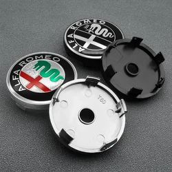 4PCS 60mm Metal Emblem Auto Hub caps Decoration Styling Auto Accessories For Alfa Roma Romeo Giulietta GT 159 147 156 Mito Brera