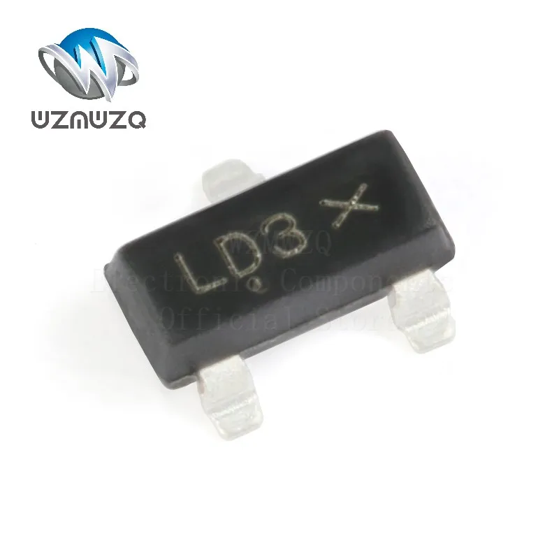 10pcs BAT54SLT1G LD3 SOT-23 30V/200mA 1 Pair Series SMD Schottky Diode Original Brand New Authentic