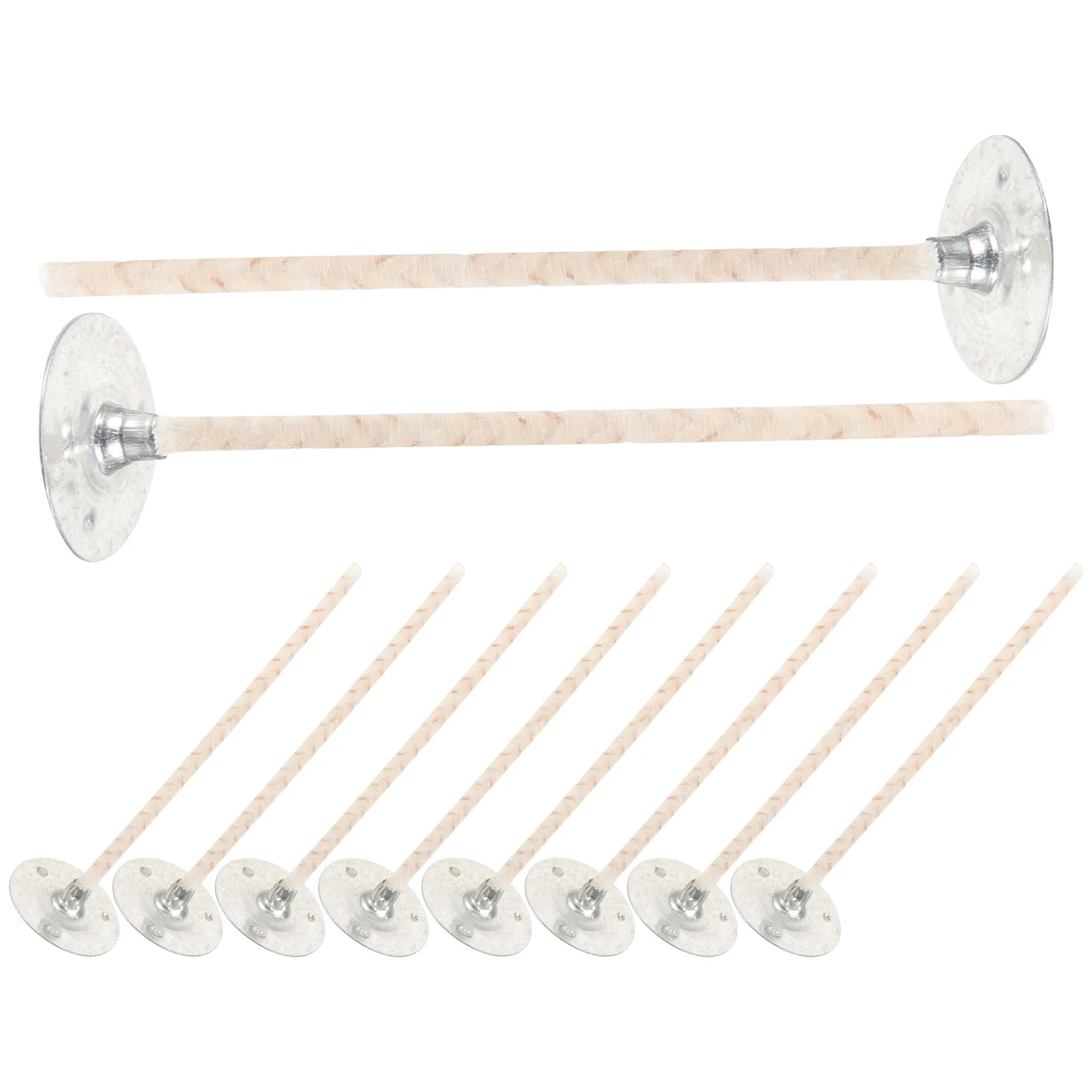 

10 Pcs Decorative Wax Core DIY Scented Wicks Cotton for Making Paraffin with Metal Base