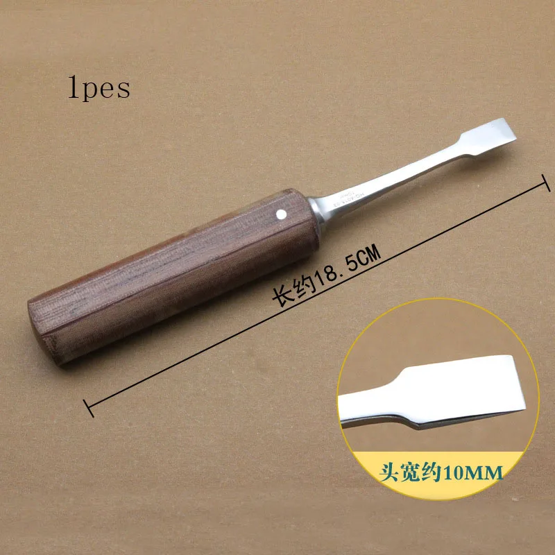 Orthopedic instruments Wooden handle square bone chisel thin edge flat bone knife knee joint decompression osteotomy knife