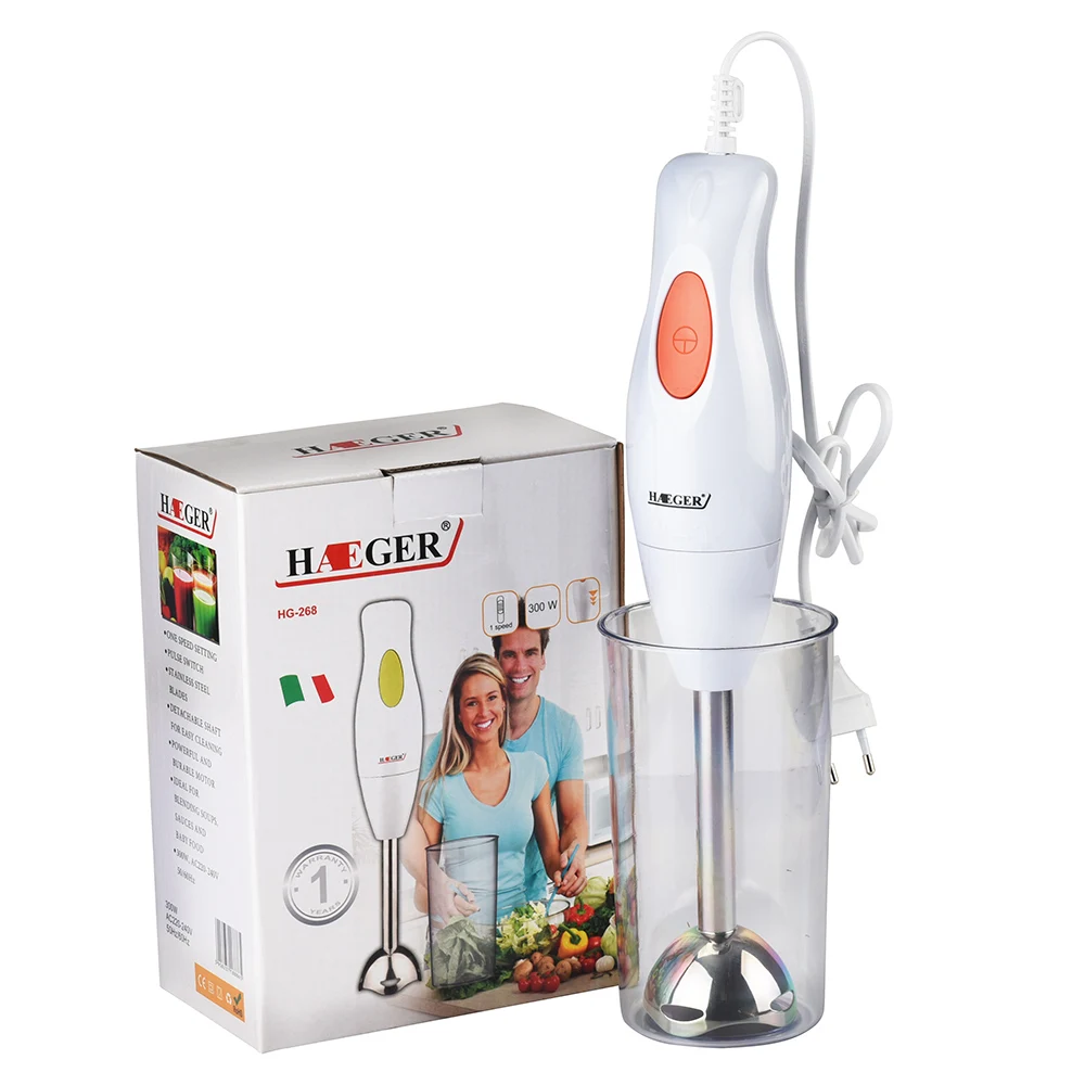 300W Colorful Electric Food Blender Juicers Mixer Kitchen Detachable Hand Blender Egg Beater Vegetable Blend With Cup