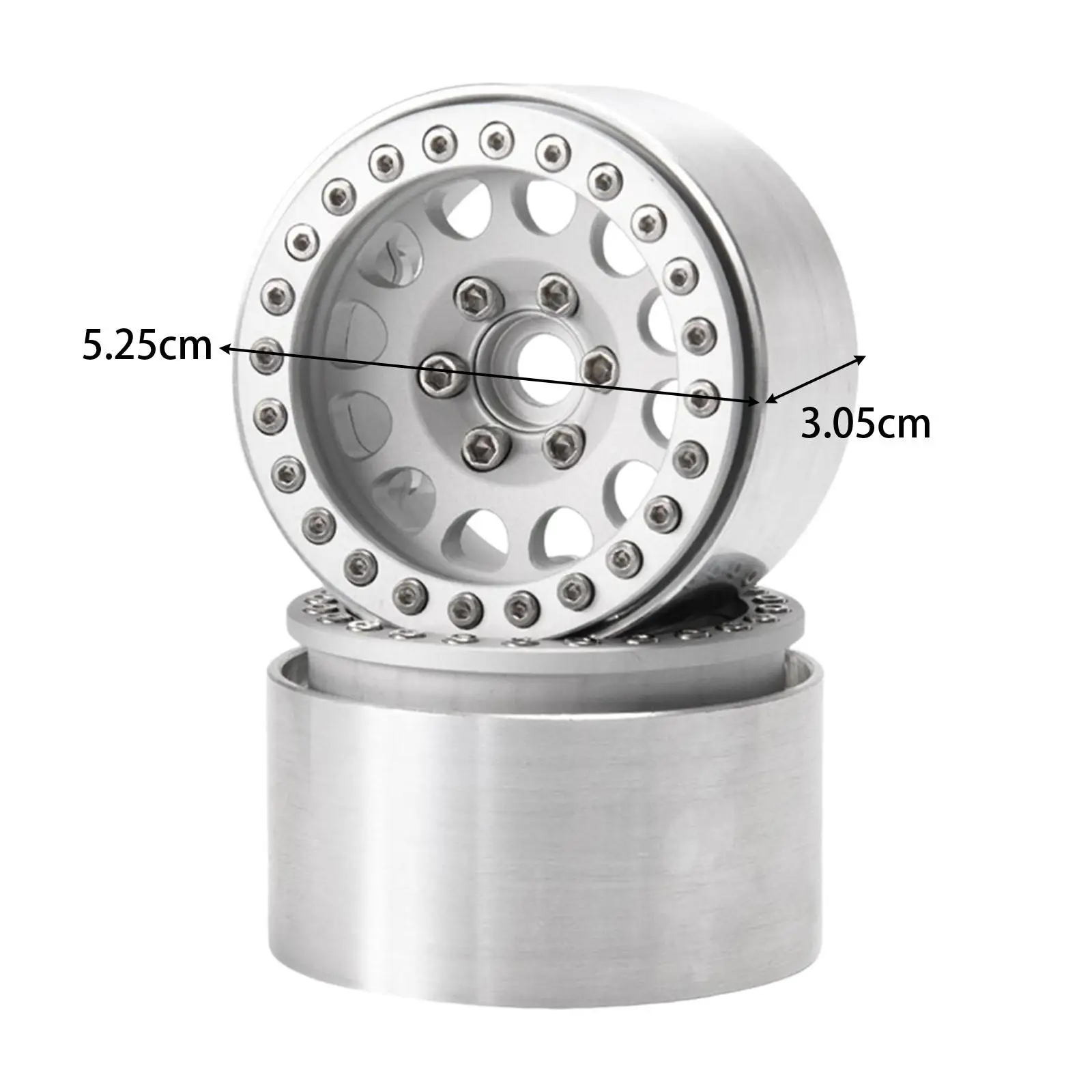 جنوط معدنية خفيفة الوزن لاستبدال عجلات السيارات التي تعمل بالتحكم عن بعد، قطع غيار لشاسيه السيارات التي تعمل بالتحكم عن بعد بمقياس 1:10