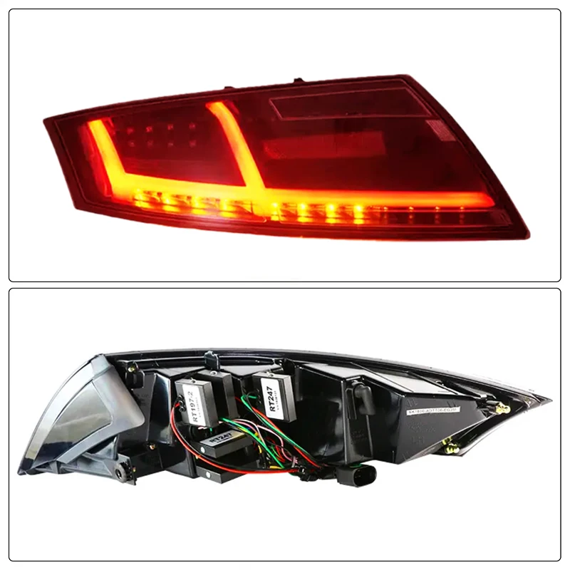 Suitable for Audi TT Taillight Backlight 2006-2014 Upgrade LED Dynamic Turn Signal Lamp Warning Lamp Wholesale TTS Taillight