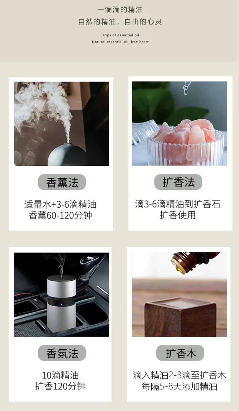 ZHIYU Solar Powered Rotation Helicopter Solar Aromatherapy Car Air Freshener Alloy+ABS Wooden Fragrance Auto Aroma Diffuser