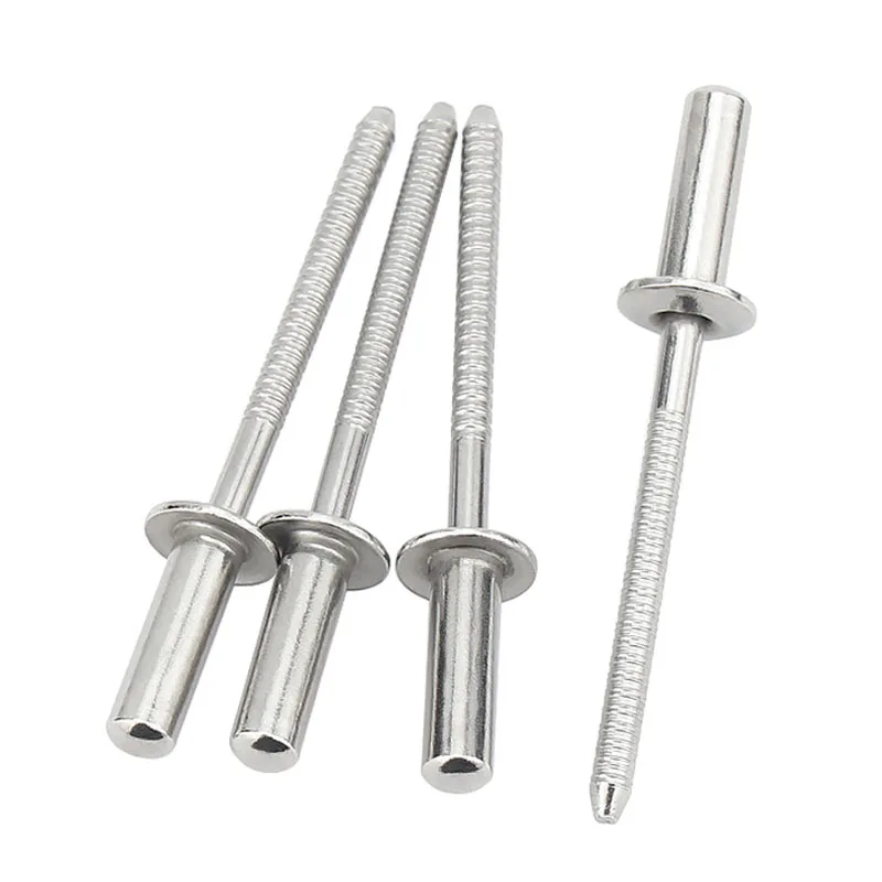 304 Stainless Steel Fastener Closed Round Head Waterproof Rivets Anti Corrosion Oxidation Blind Pull Rivet Riveting  M3.2-M6.4