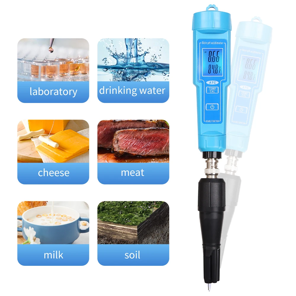 

Ph-61181 Plant Soil Ph Meter Water Quality Tester For Food Cheese Creams Milk Meat Hydroponics Lab Drinking Water Garden Tools