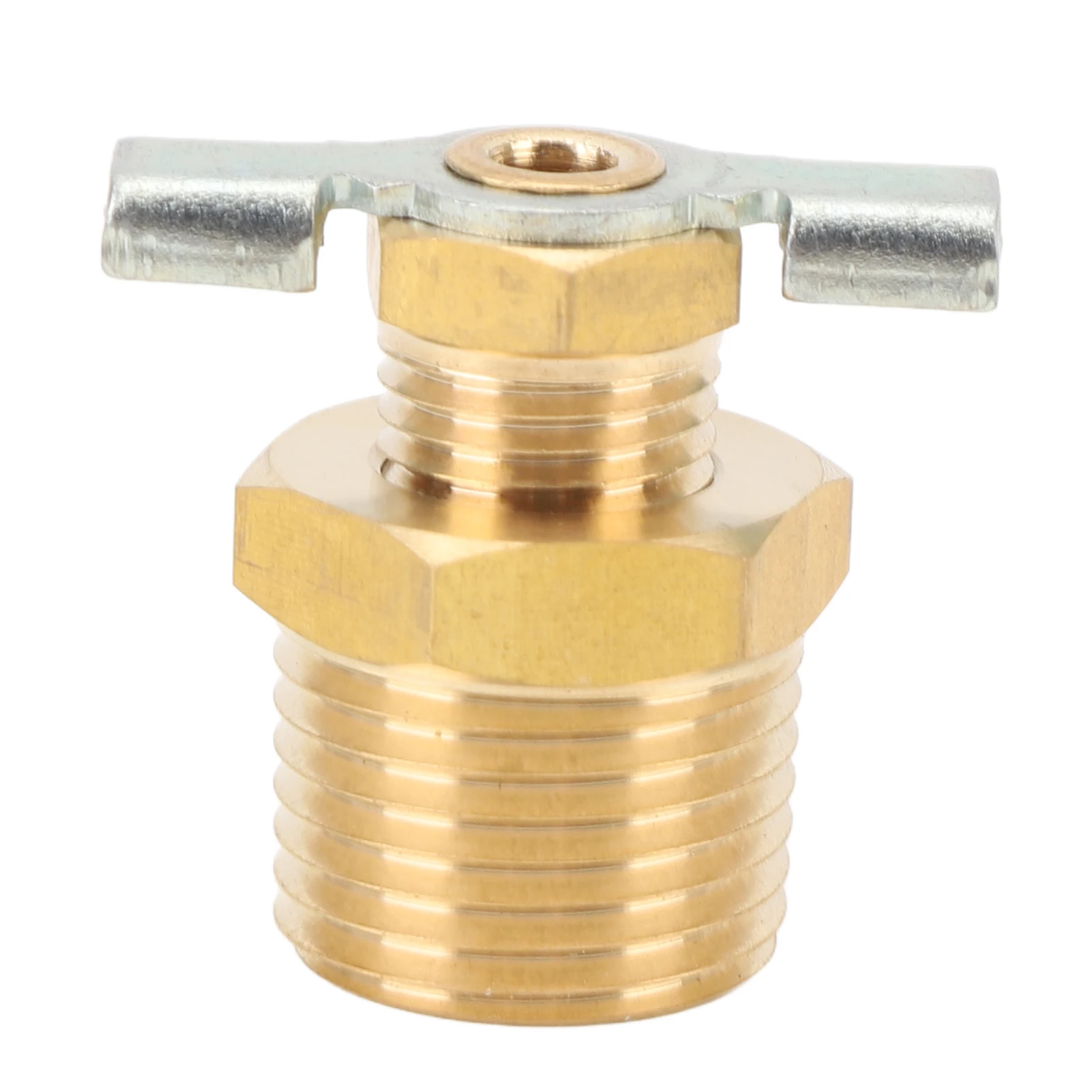 RV Water Heater Drain Valve 1/2in NPT External Thread Leakage Proof Brass Replacement Drain Valve for RV Trailer