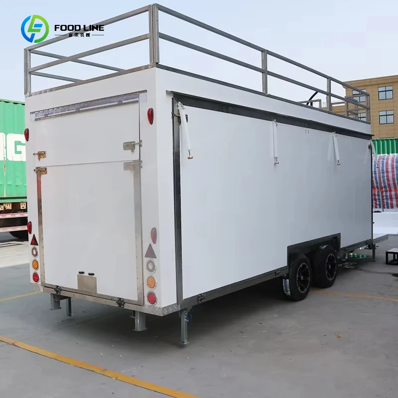 Customized Self Lowering Food Truck Trailer Food Trailer for Cold Drink Food Truck Trailer