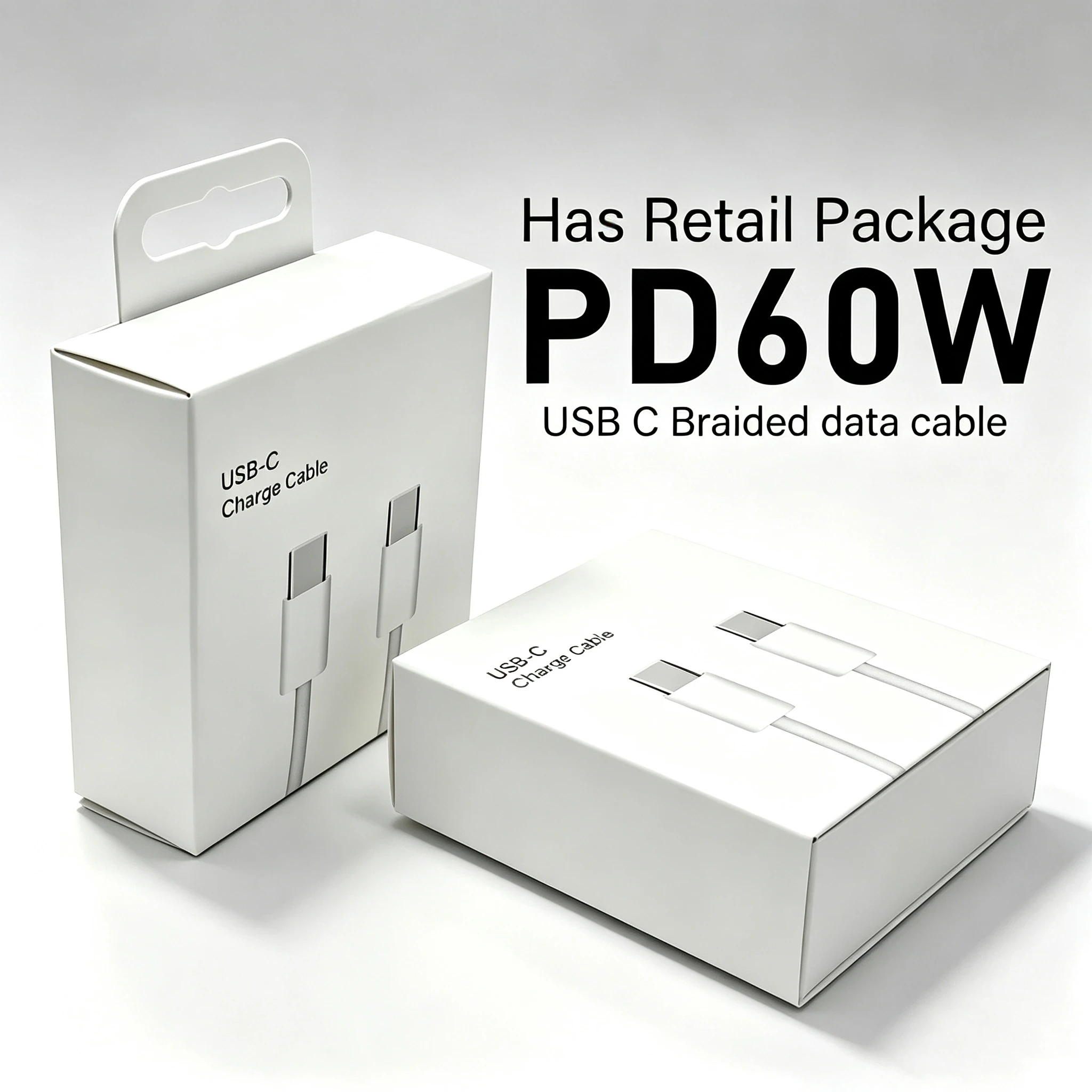 USB TYPE-C Cable For iPhone 17 16 15 Pro Max PD60W Fast Charging For Huawei Xiaomi Samsung USB C Weaving Cable Accessories