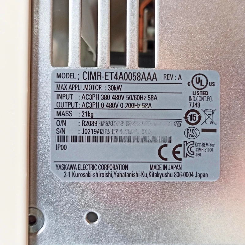 New In Box Yaskawa CIMR-ET4A0058AAA Inverter 1 Year Warranty In Stock